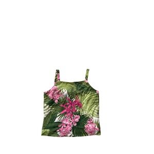 Tommy Bahama 100% Silk Tropical Print Tank with‎ Tie Size 8